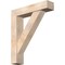 Ekena Millwork Traditional Craftsman Smooth Bracket w/ Offset Brace, Douglas Fir, 7 1/2"W x 34"D x 40"H BKT0806X34X40TRA04SDF - alternate 1